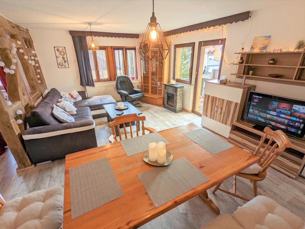 Urlaubstraum Mit Pool, Terrasse & Fluss Im Garten - Ut Lejlighed Sebnitz Eksteriør billede